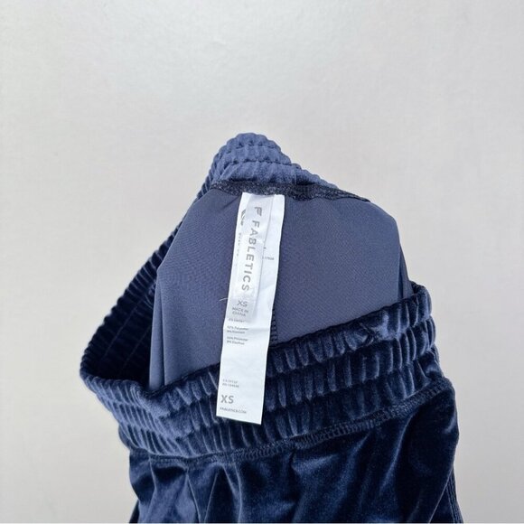 Fabletics Womens Xsmall Velour Blue Jogger - Picture 9 of 15